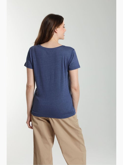 Tee shirt col v manches courtes femme Maddy Twilight | Gerard Pasquier - Kiabi Tee shirt col v manches courtes femme Maddy Twilight | Gerard Pasquier - Kiabi