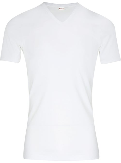 Tee-shirt col V manches courtes homme Pur coton Premium Fait en France Eminence. - Kiabi
