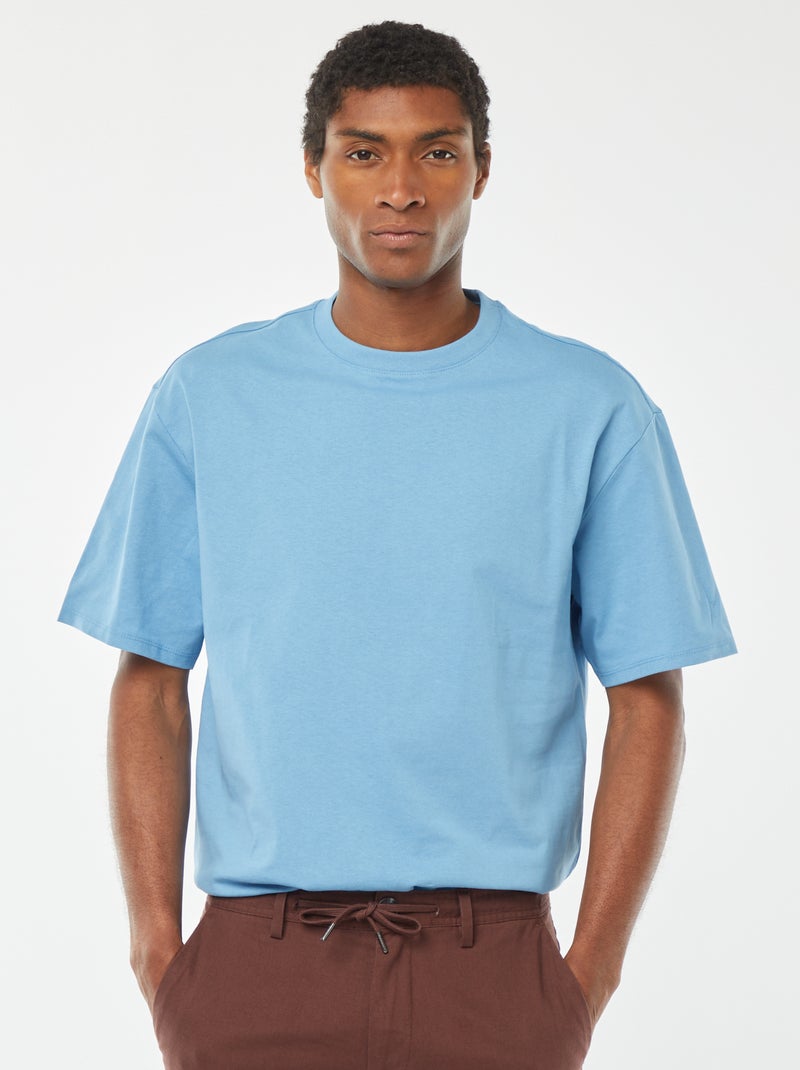 Tee-shirt confort fit Bleu - Kiabi
