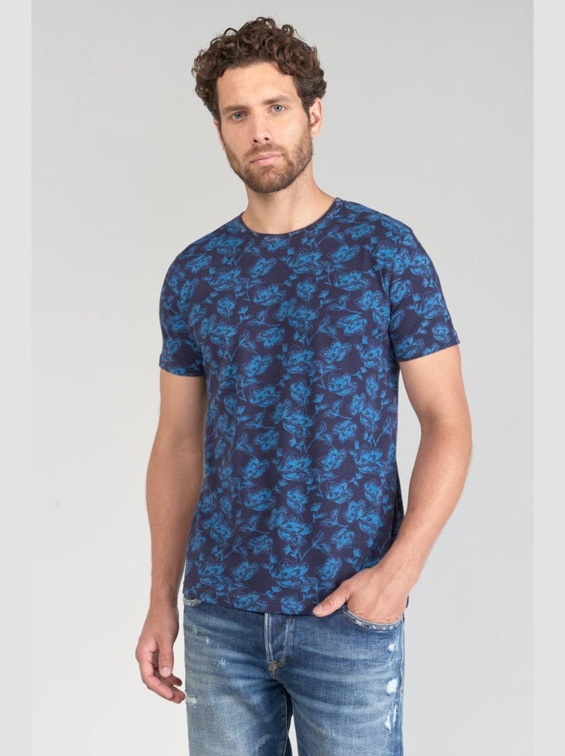 Tee-Shirt CONIT 'Le Temps Des Cerises' Bleu - Kiabi