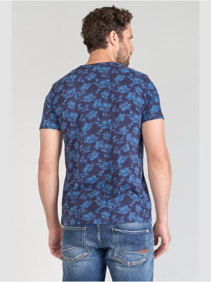 Tee-Shirt CONIT 'Le Temps Des Cerises' Bleu - Kiabi