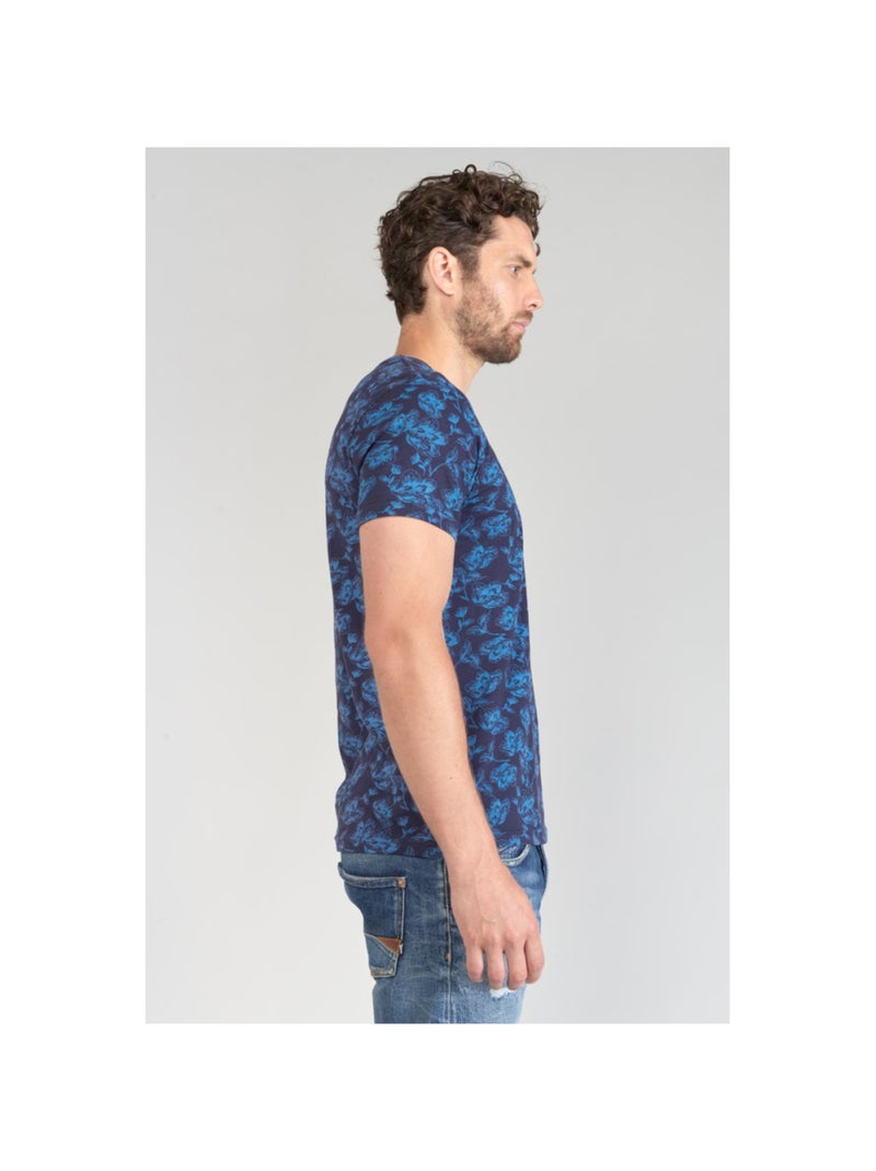 Tee-Shirt CONIT 'Le Temps Des Cerises' Bleu - Kiabi