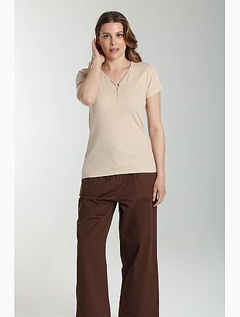 Tee shirt cotele manches courtes femme Drew | Gerard Pasquier