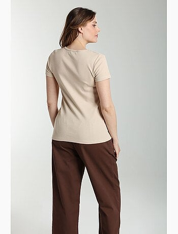 Tee shirt cotele manches courtes femme Drew | Gerard Pasquier