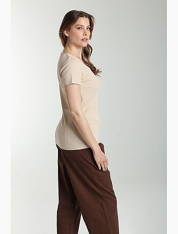 Tee shirt cotele manches courtes femme Drew | Gerard Pasquier