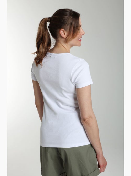 Tee shirt cotele manches courtes femme Drew  | Gerard Pasquier - Kiabi