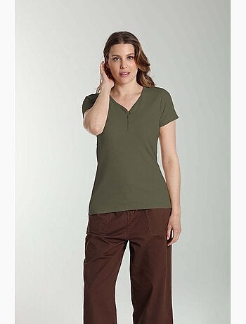 Tee shirt cotele manches courtes femme Drew | Gerard Pasquier