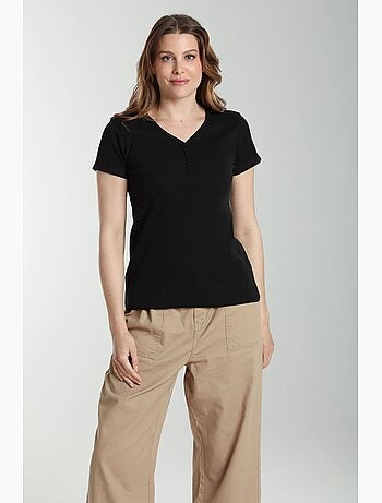 Tee shirt cotele manches courtes femme Drew | Gerard Pasquier