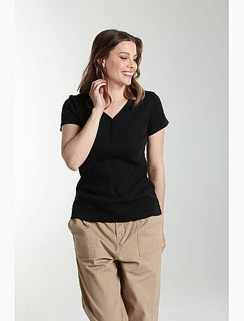 Tee shirt cotele manches courtes femme Drew | Gerard Pasquier