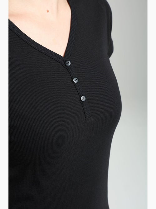Tee shirt cotele manches courtes femme Drew  | Gerard Pasquier - Kiabi