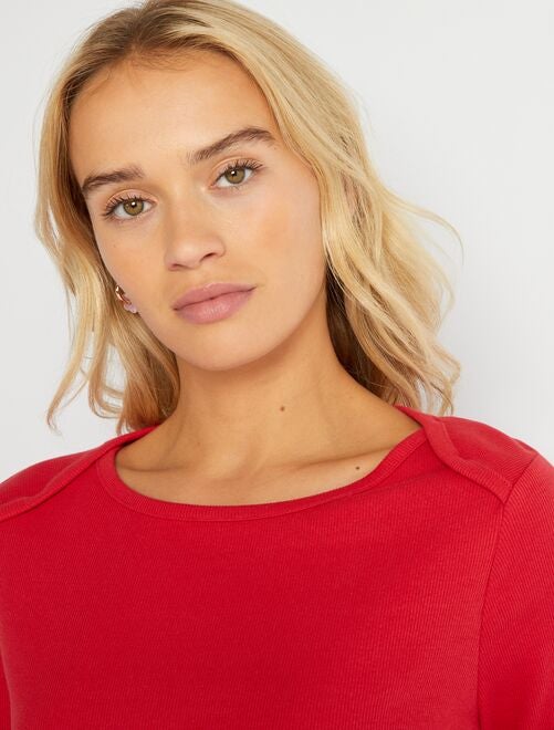 Tee shirt femme rouge