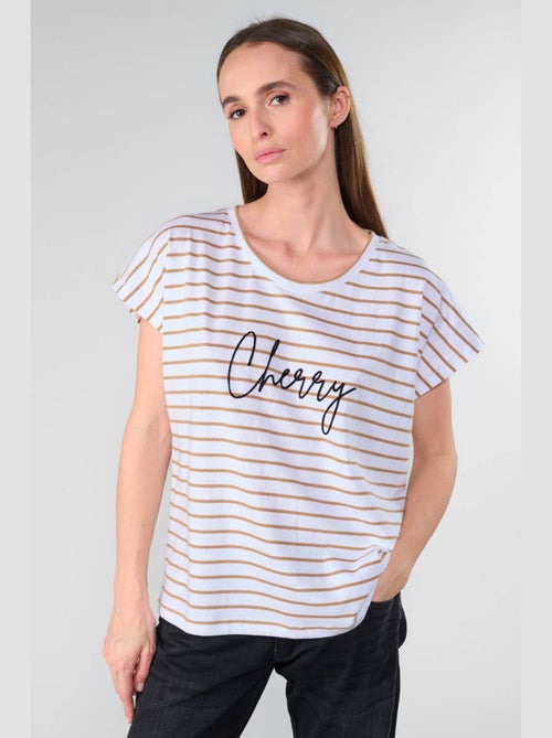 Tee-Shirt COTTARD 'Le Temps Des Cerises' - Kiabi