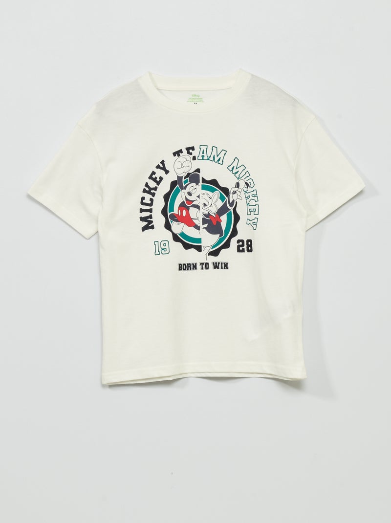 Tee-shirt coupe loose 'Mickey and friends' Blanc - Kiabi