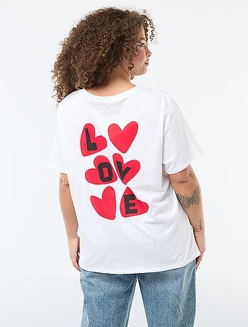 Tee-shirt coupe oversize à manches courtes