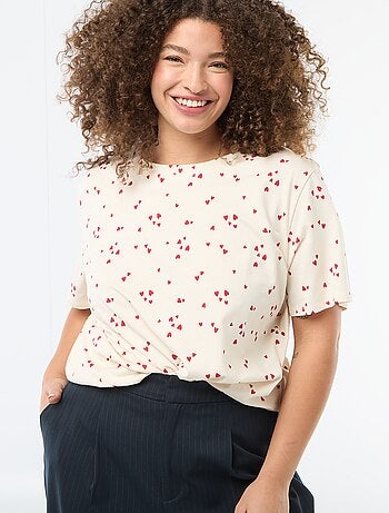 Tee-shirt coupe oversize à manches courtes