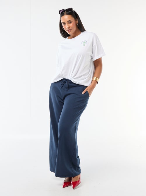 Tee-shirt coupe oversize à manches courtes - Kiabi