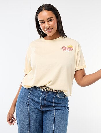 Tee-shirt coupe oversize à manches courtes