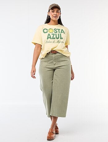 Tee-shirt coupe oversize à manches courtes