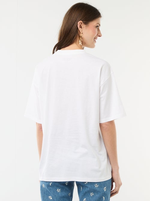 Tee-shirt coupe oversize 'Snoopy' - Kiabi