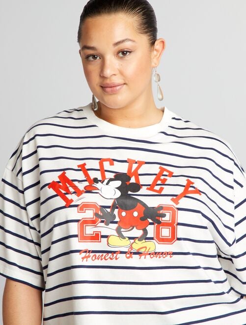 Tee-shirt court imprimé 'Mickey' - Kiabi