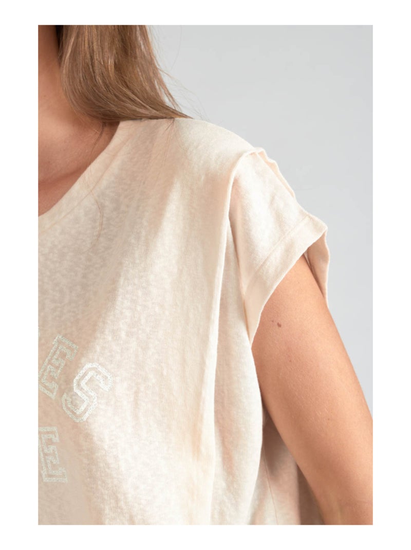 Tee-Shirt COXY 'Le Temps Des Cerises' Blanc - Kiabi