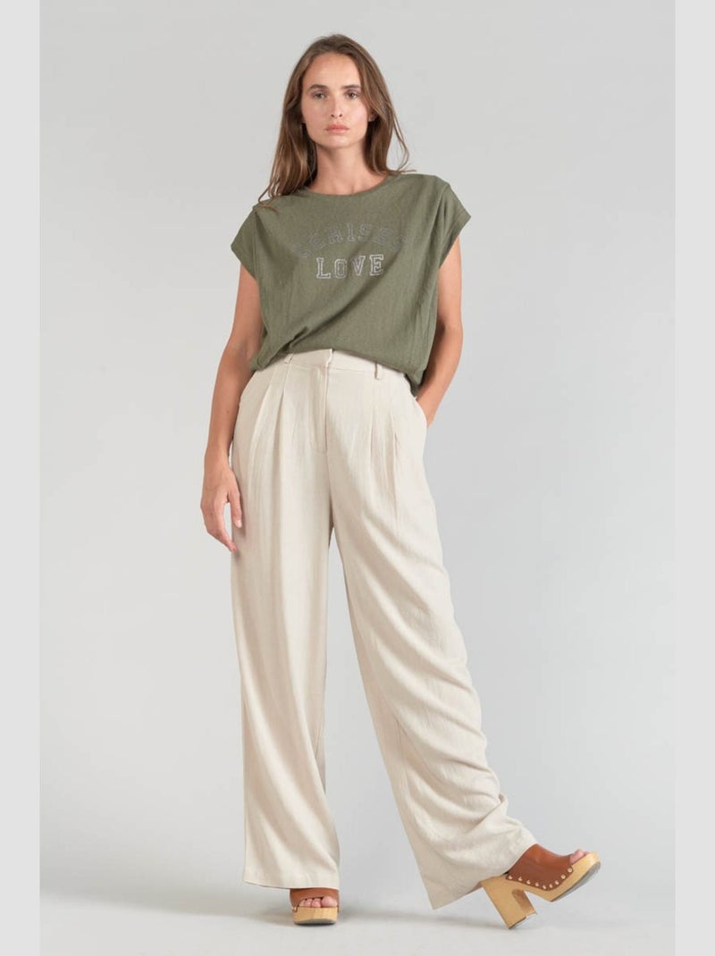 Tee-Shirt COXY 'Le Temps Des Cerises' Vert - Kiabi