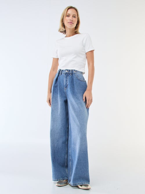 Tee-shirt crop top basique - Kiabi