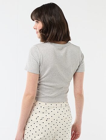 Tee-shirt crop top basique
