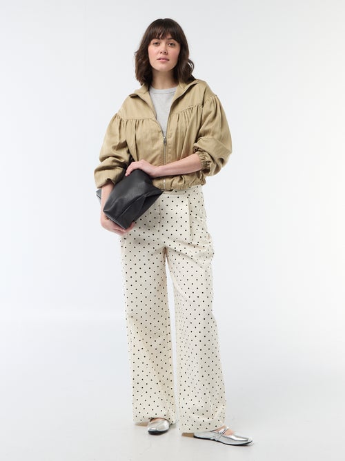 Tee-shirt crop top basique - Kiabi