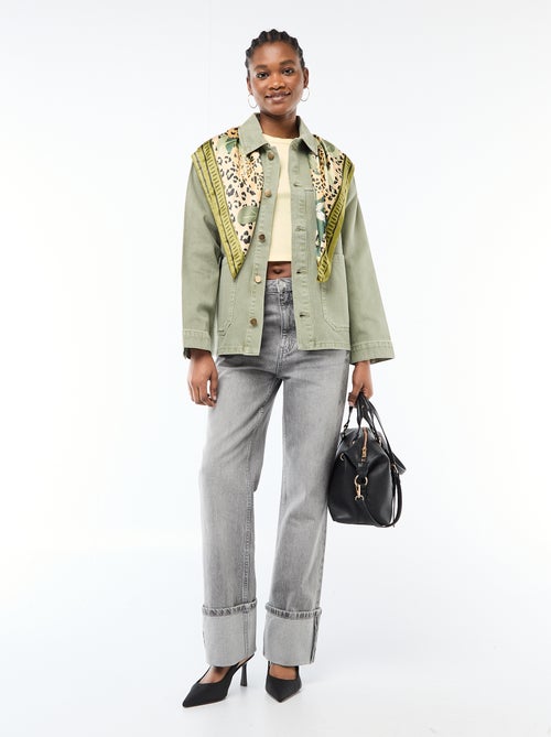 Tee-shirt crop top basique - Kiabi