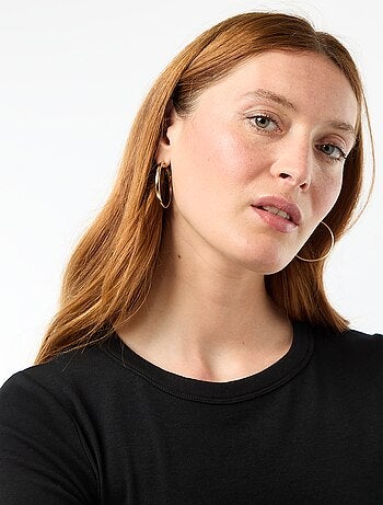 Tee-shirt crop top basique