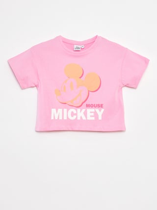 Tee-shirt crop top 'Mickey'