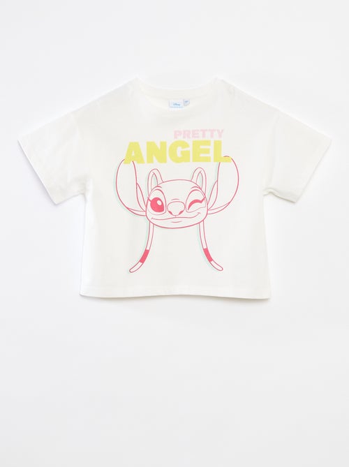 Tee-shirt crop top 'Stitch' - Kiabi
