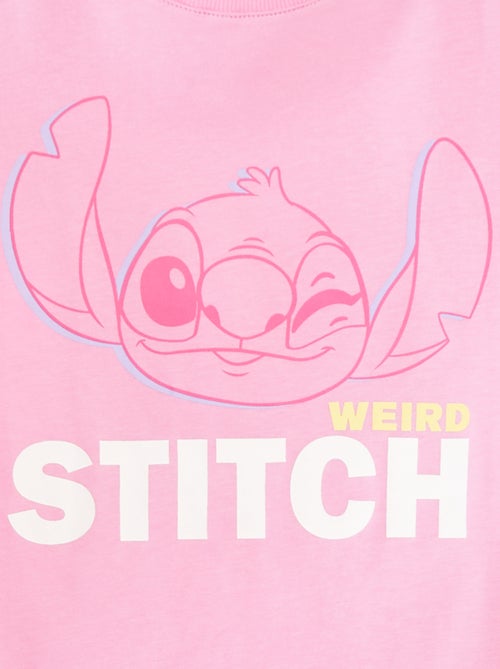 Tee-shirt crop top 'Stitch' - Kiabi