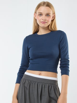 Tee-shirt cropped basique