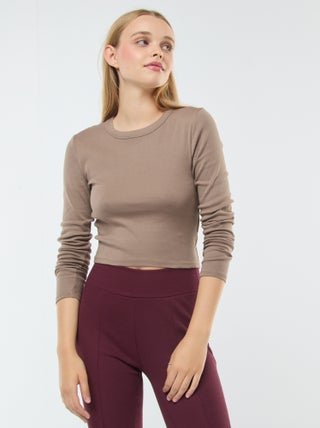 Tee-shirt cropped basique