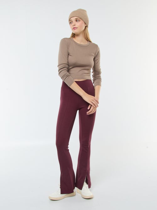 Tee-shirt cropped basique - Kiabi