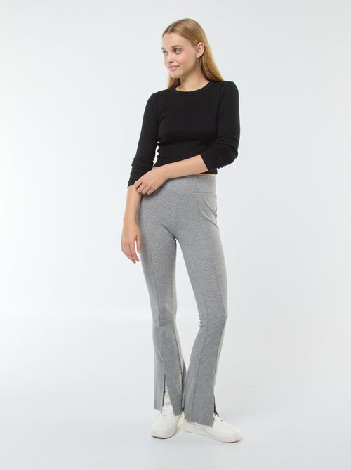 Tee-shirt cropped basique - Kiabi