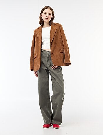 Tee-shirt cropped décolleté carré au dos