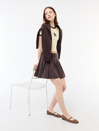 Tee-shirt cropped imprimé