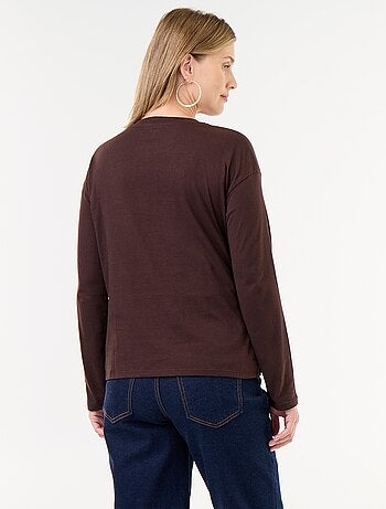 Tee-shirt d'allaitement à pans croisés