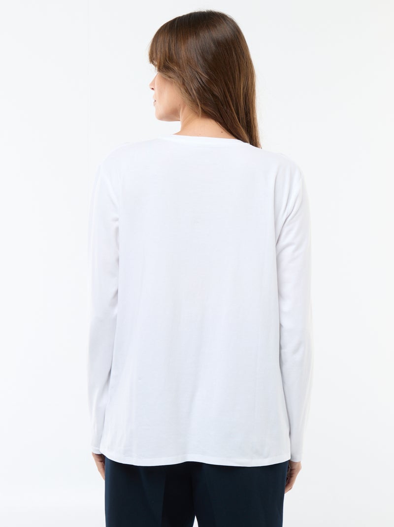Tee-shirt d'allaitement basique Blanc - Kiabi