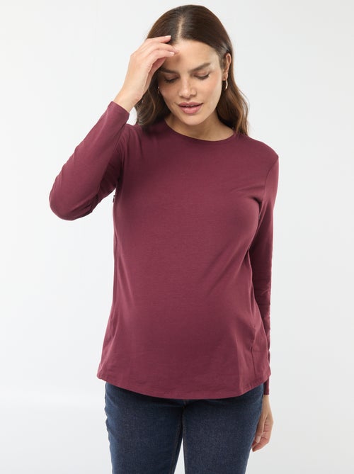 Tee-shirt d'allaitement basique - Kiabi
