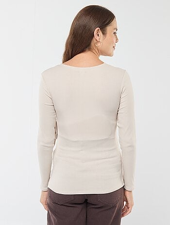 Tee-shirt d'allaitement cache-coeur