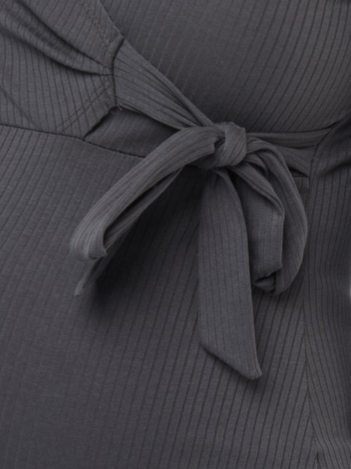 Tee-shirt d'allaitement cache-coeur - Kiabi