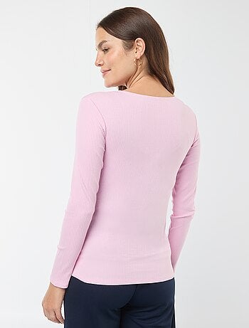 Tee-shirt d'allaitement cache-coeur