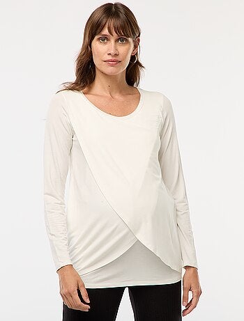 Tee-shirt d'allaitement chiné