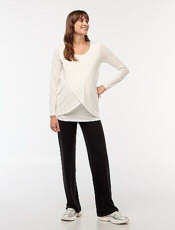 Tee-shirt d'allaitement chiné