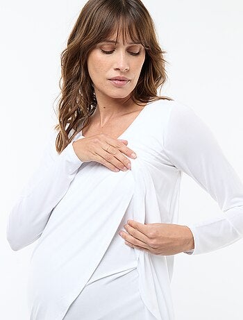 Tee-shirt d'allaitement chiné