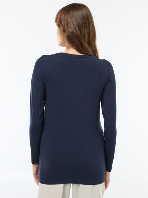 Tee-shirt d'allaitement chiné - Kiabi